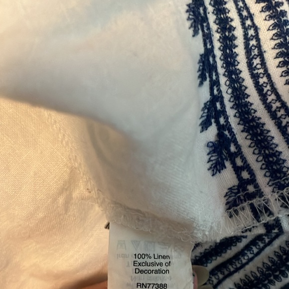 Madewell Folktale linen embroidered top - Picture 6 of 8